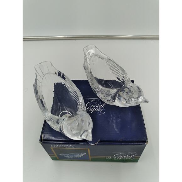 2 Vantage Cristal D'Arques Genuine Lead Crystal Candle Holder - Picture 1 of 3